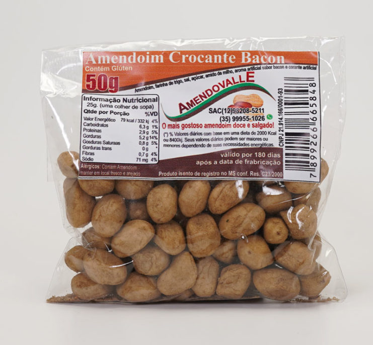 Amendoim Crocante Bacon 50g