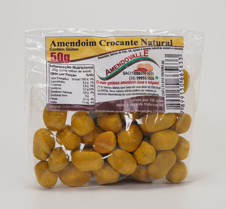 Amendoim Crocante Natural 50g
