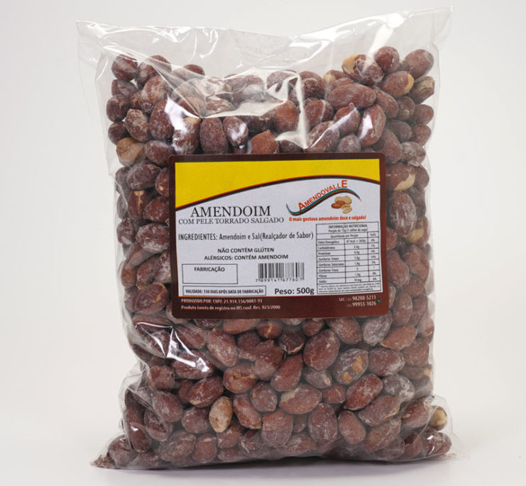 Amendoim com pele  500g
