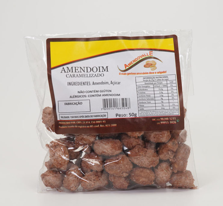 Amendoim Caramelizado 50g