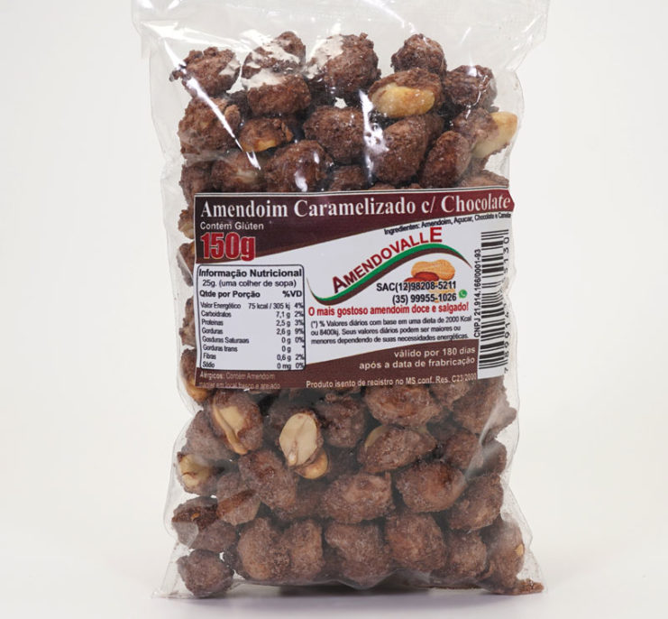 Amendoim Caramelizado com Chocolate 150g
