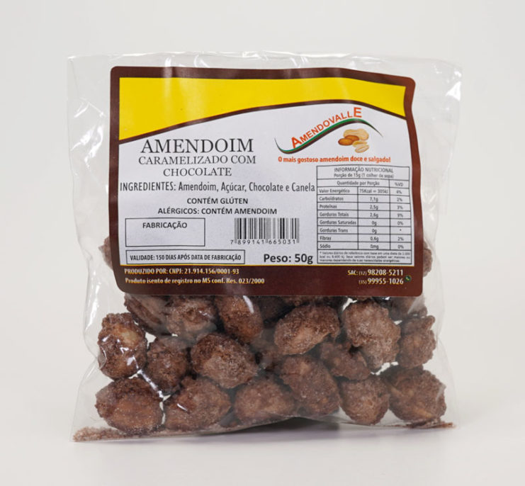 Amendoim Caramelizado com Chocolate 50g