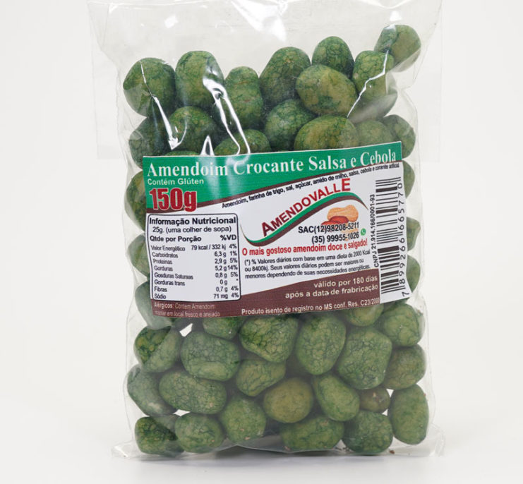 Amendoim Crocante com Salsa e Cebola 150g