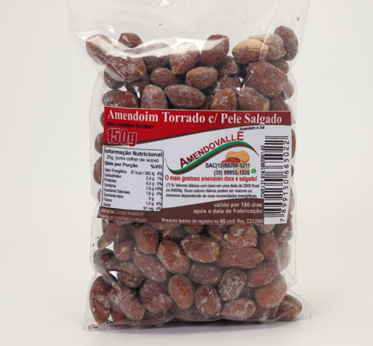 Amendoim com pele 150g